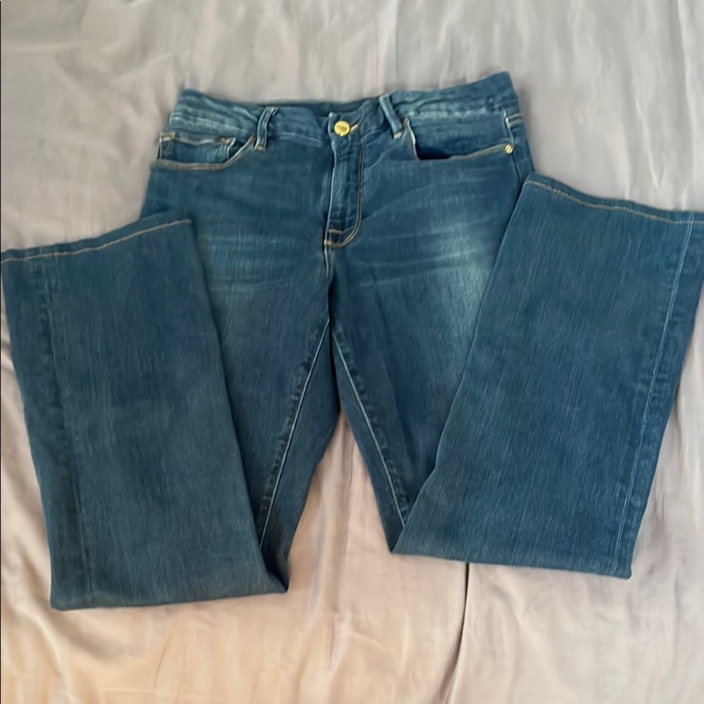 Frame Denim Blue Le Mini Boot Leg Jeans